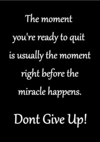Miracles happen