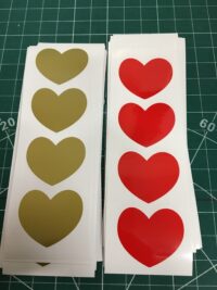 Coloured hearts for various uses