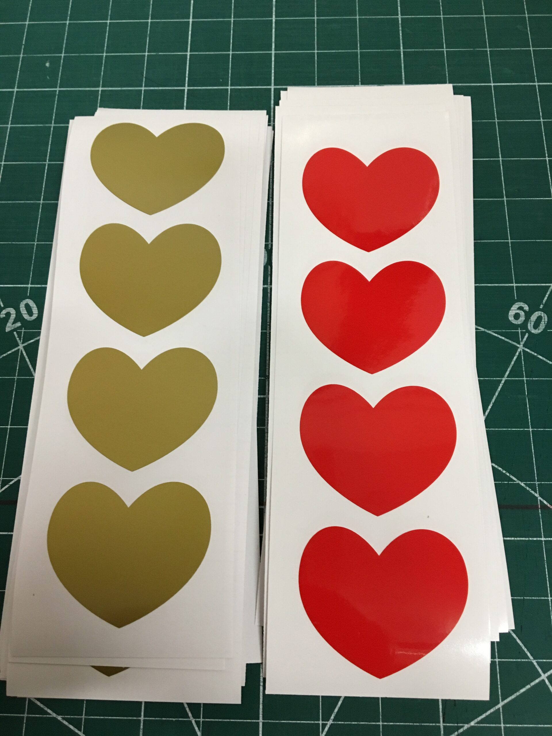 Coloured hearts for various uses