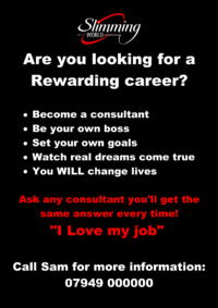New slimming World career