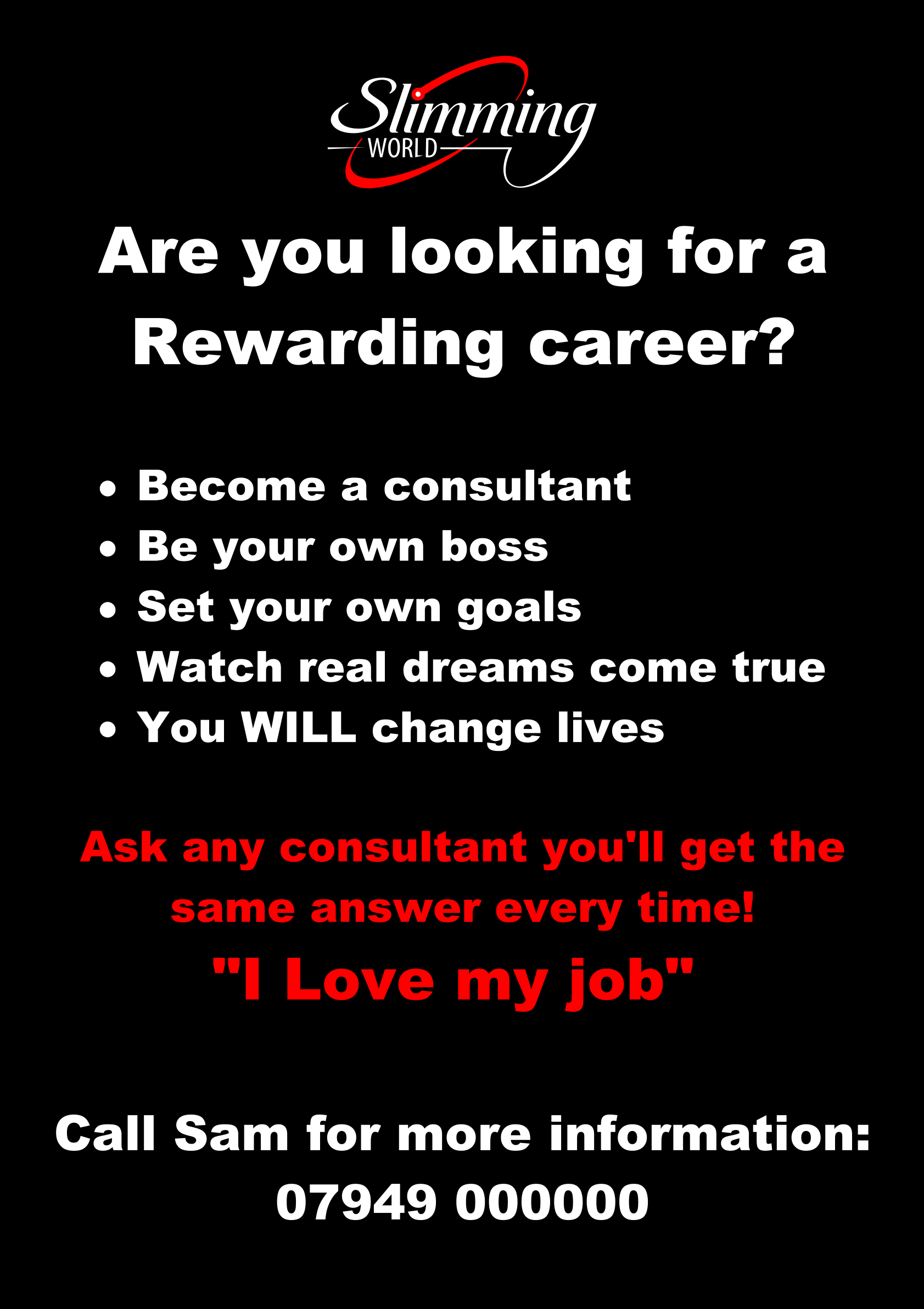 New slimming World career