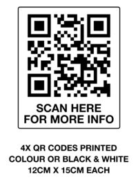 QR code sticker prints