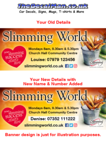 Banner update contact details