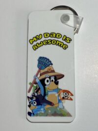 my dad is awesome keyring