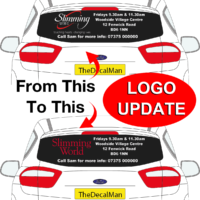 Car decal logo update