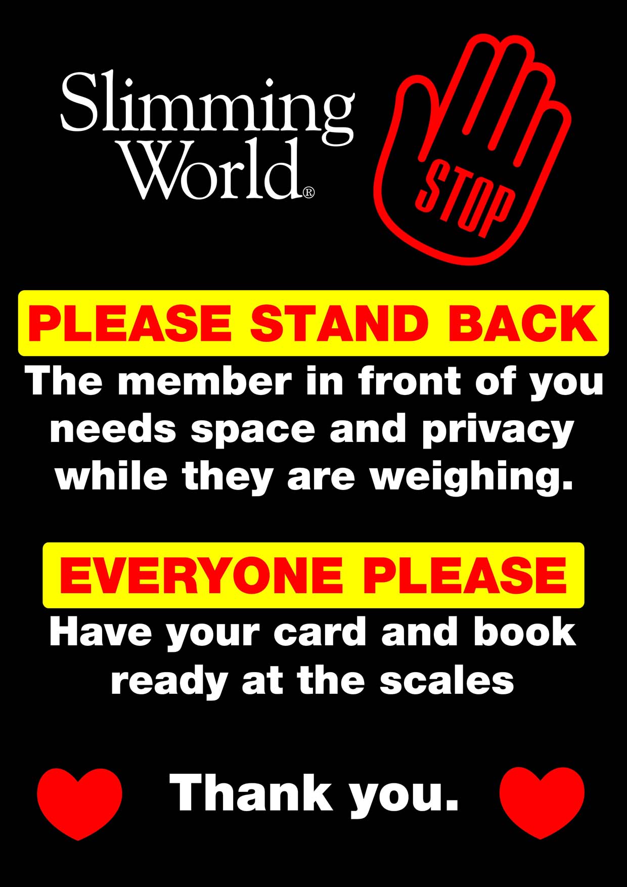 Weigh space