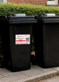 Wheelie bin stickers