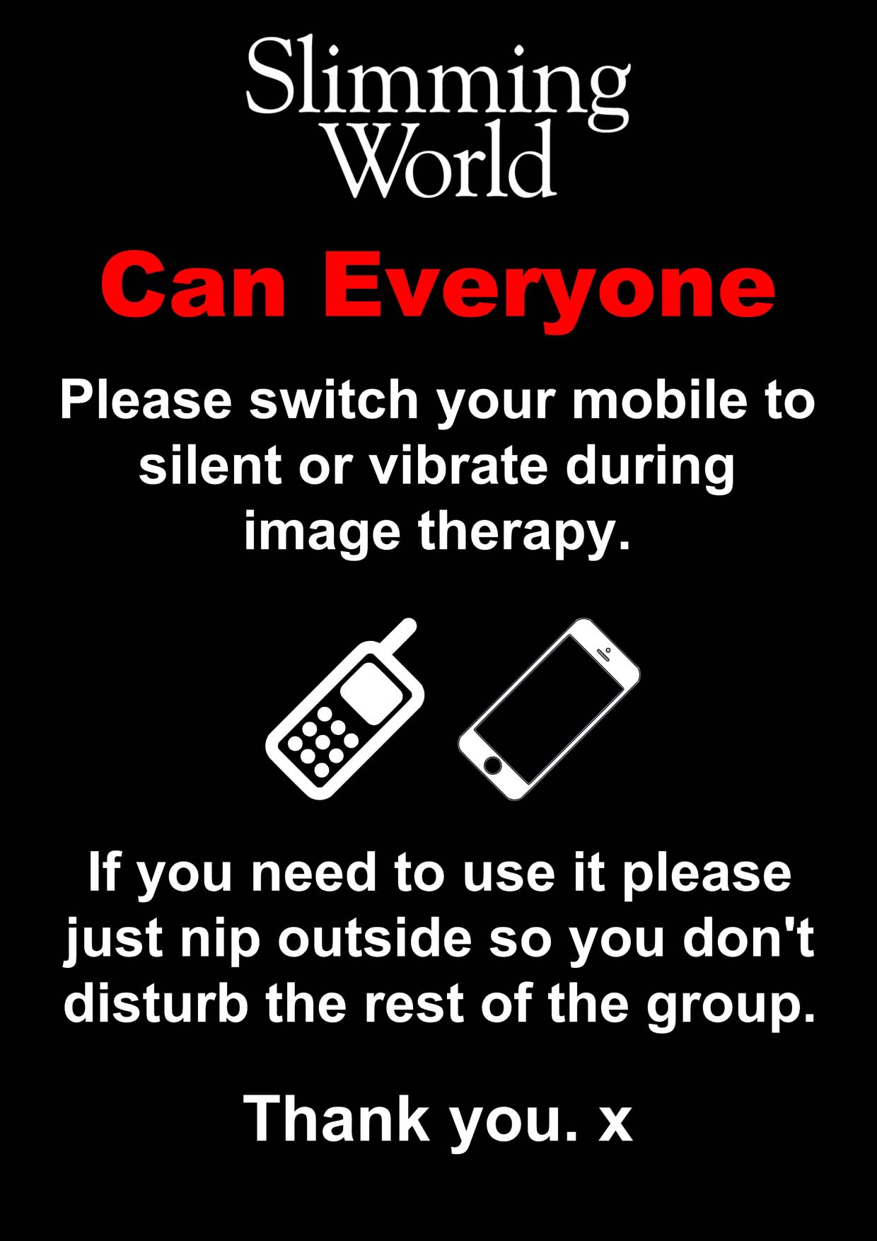 Switch off Mobile phones
