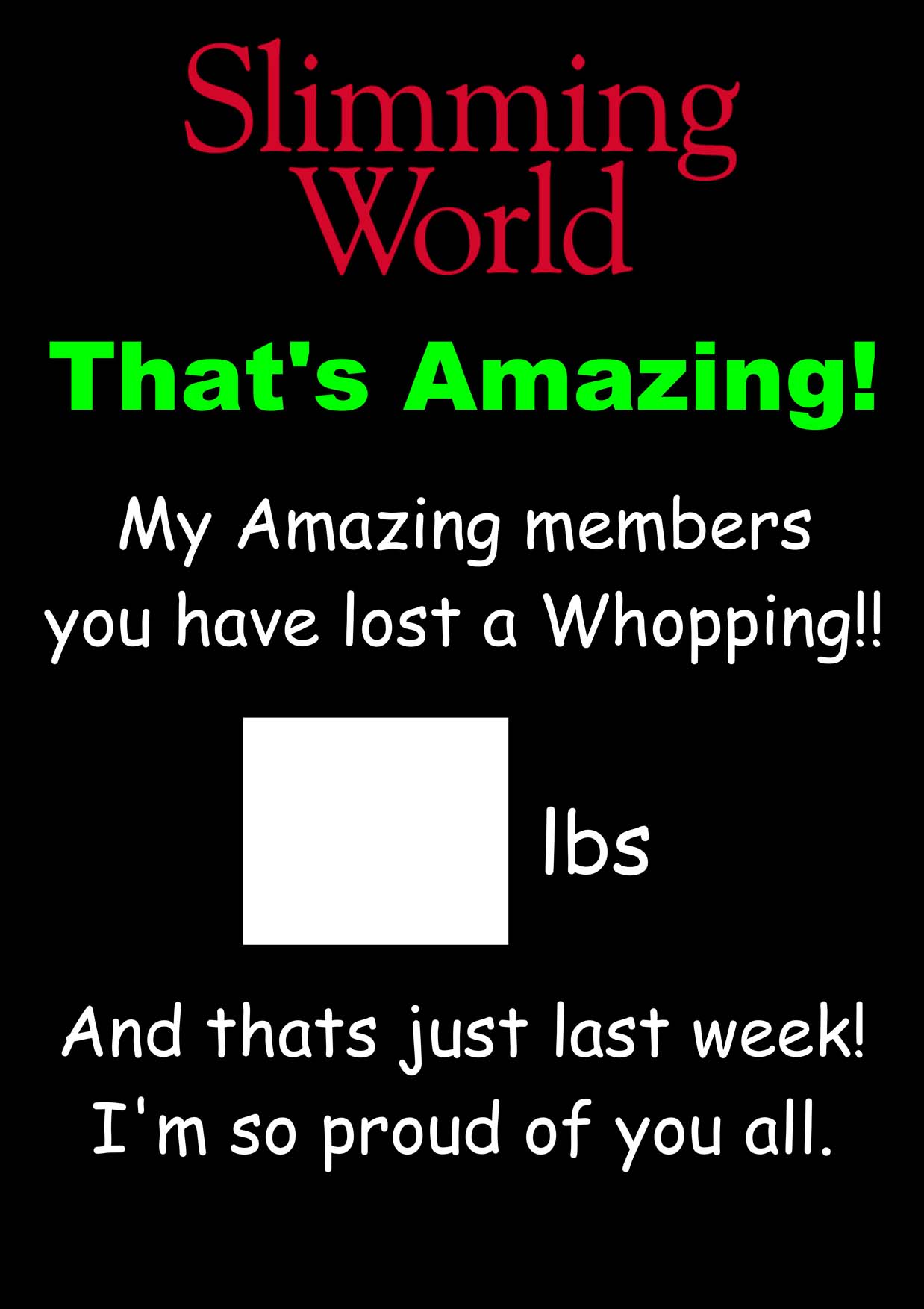 My Amazing members Loss