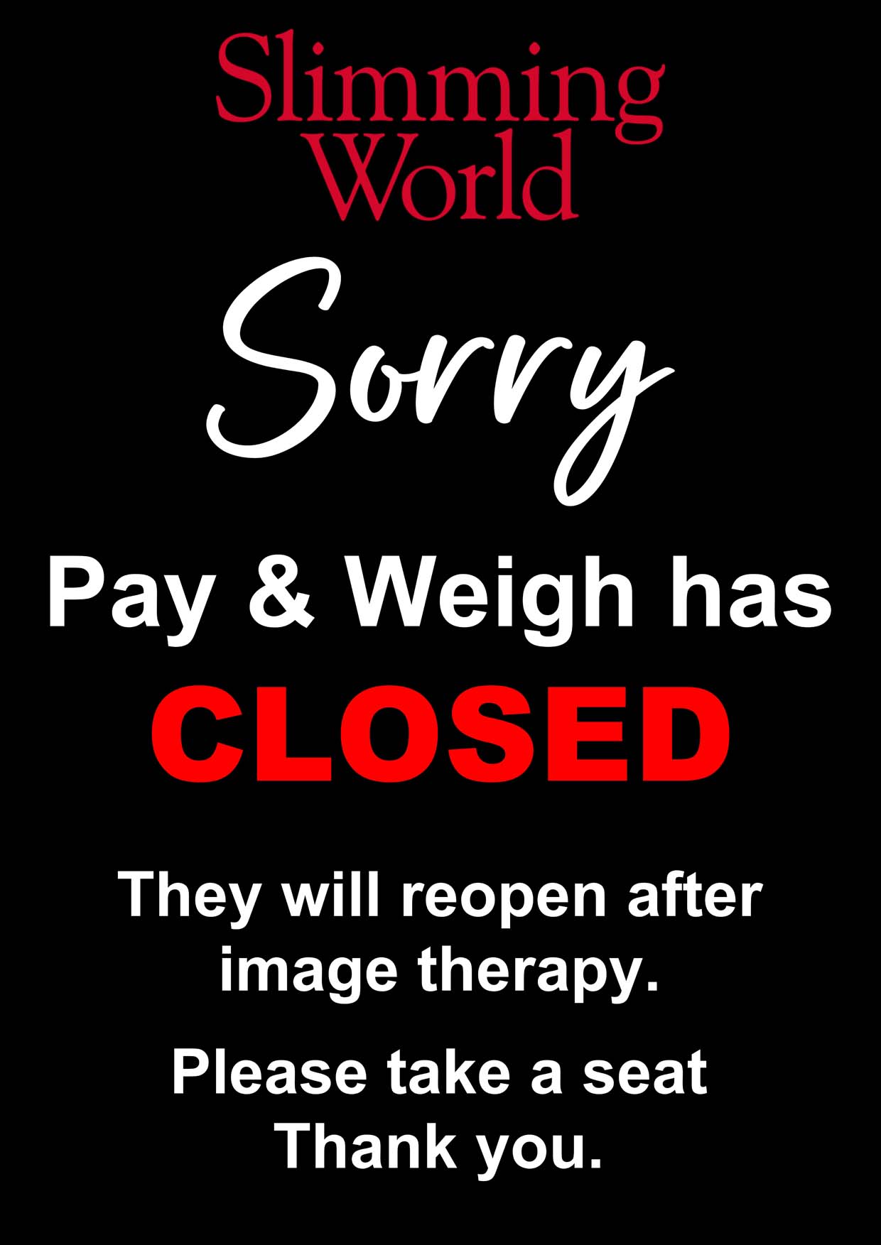 Pay & Weigh Closed
